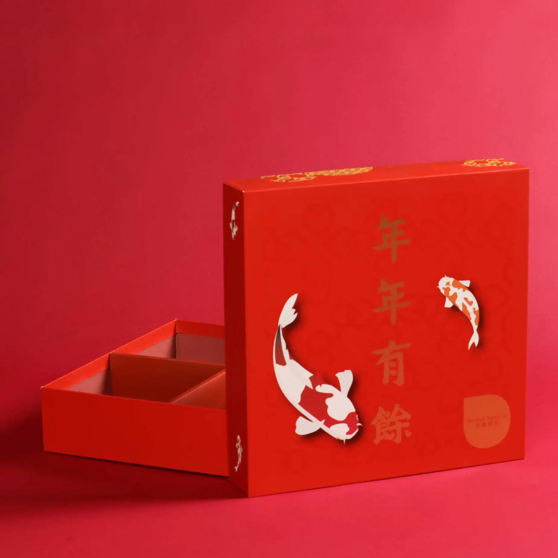 chinesekoi fish lid box BFDHGQZC Two Koi Card Deck for Trading Cards Commander Deck Box Card Storage Box with Strong Magnet Magic Premium Gathering Deck Box Cover for TCG CCG Magic Cards ginger and temple jars originated as a way to store and transport oils Lid Base Rigid Box |